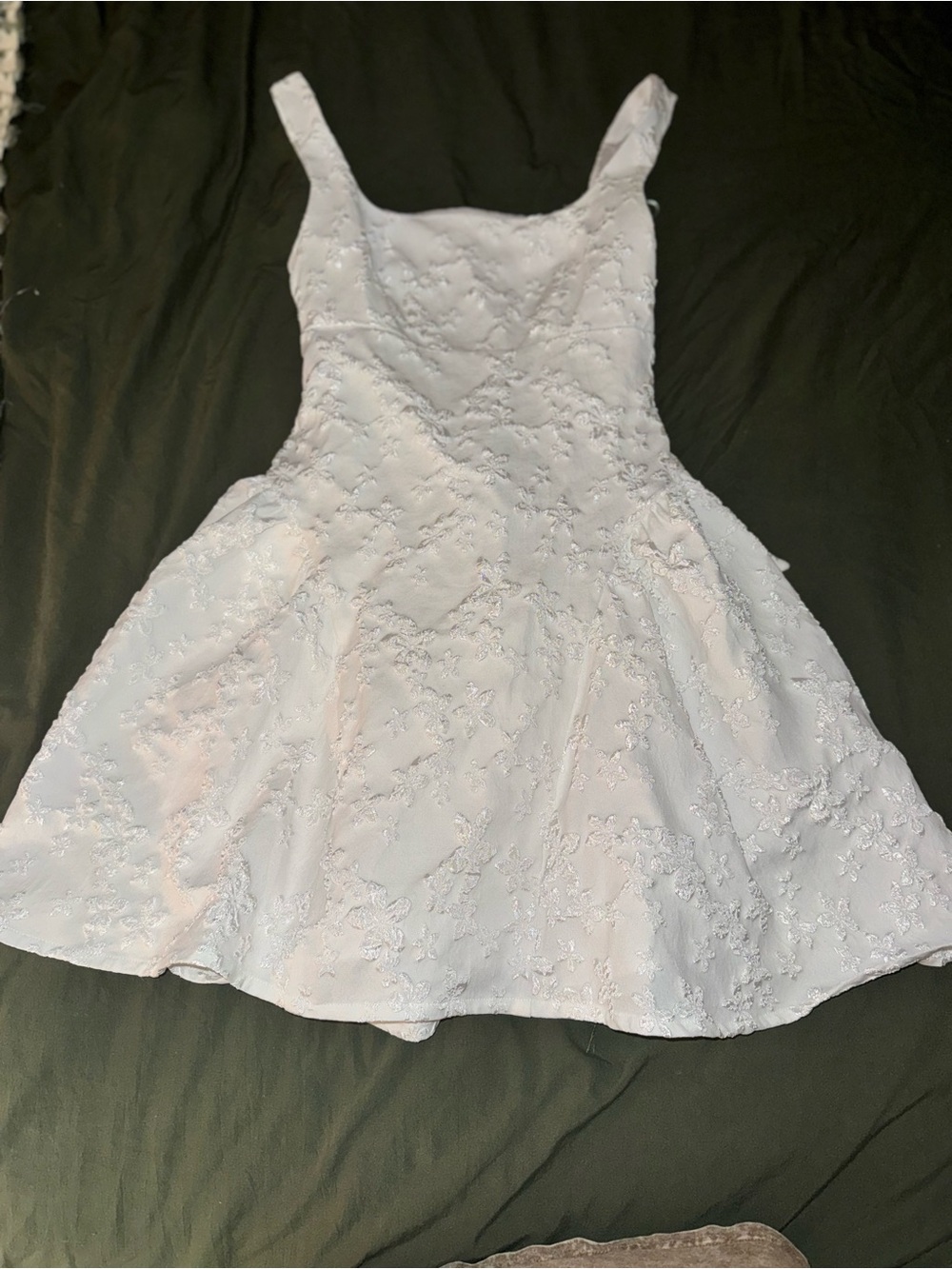 Cider Ivory Floral Lace Midi Dress
